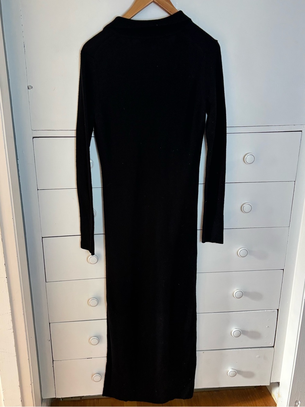 STAUD Black Long Sleeve Sweater Dress - Picture 5 of 9
